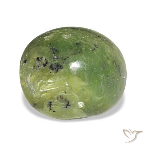 Opale vert naturelle coupe ovale, 3,41 ct, opaque