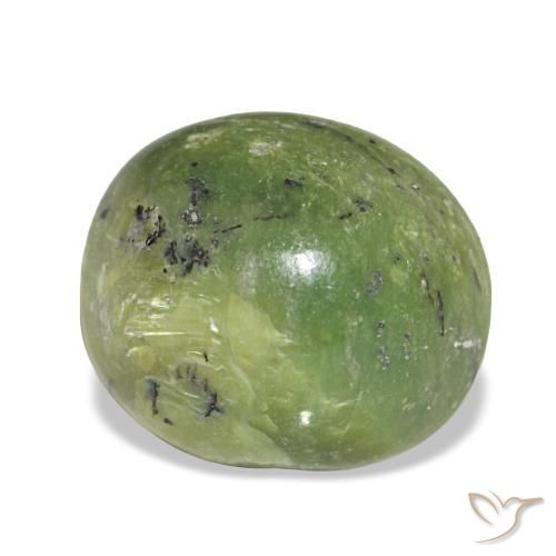 Opale vert naturelle coupe ovale, 3,41 ct, opaque