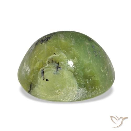 Opale vert naturelle coupe ovale, 3,41 ct, opaque