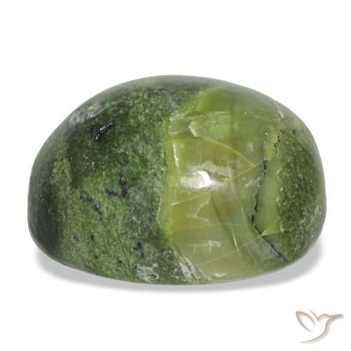 Opale vert naturelle coupe coussin, 22,98 ct, opaque