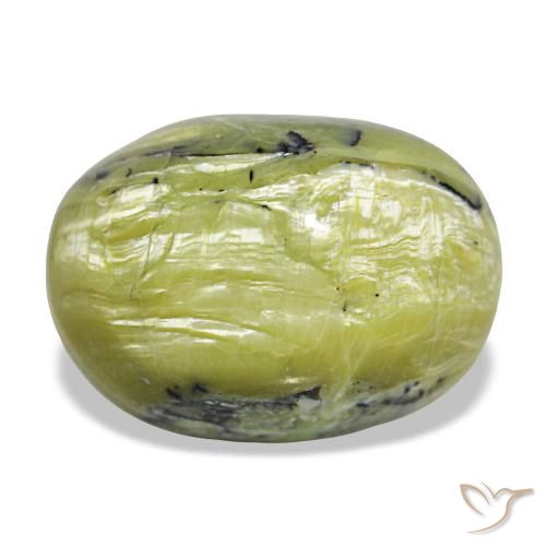 Opale vert naturelle coupe ovale, 11,66 ct, opaque