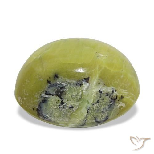 Opale vert naturelle coupe ovale, 11,66 ct, opaque