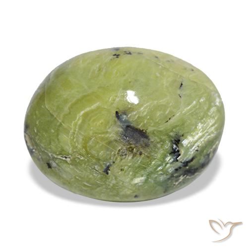 Opale vert de 7,25 ct, ovale, opaque