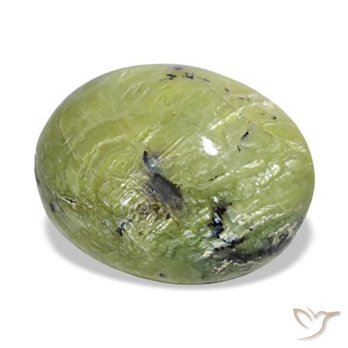 Opale vert naturelle coupe ovale, 7,25 ct, opaque