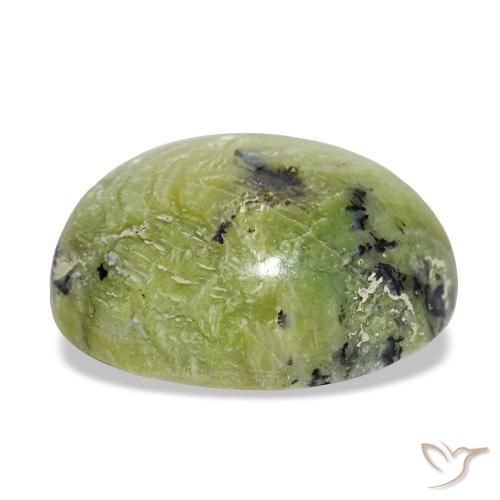 Opale vert naturelle coupe ovale, 7,25 ct, opaque