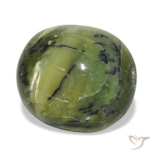 Opale vert naturelle coupe ovale, 9,32 ct, opaque