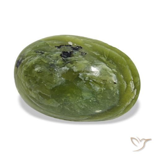 Opale vert naturelle coupe ovale, 8,71 ct, opaque