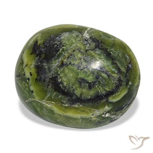 Opale vert naturelle coupe ovale, 8,91 ct, opaque