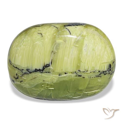 Opale vert naturelle coupe coussin, 30,92 ct, opaque