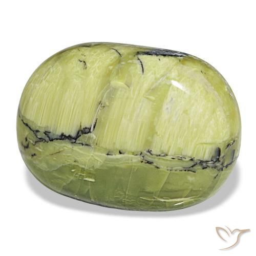 Opale vert naturelle coupe coussin, 30,92 ct, opaque