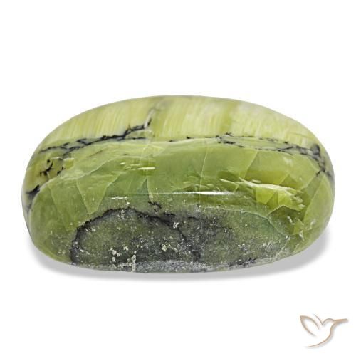 Opale vert naturelle coupe coussin, 30,92 ct, opaque