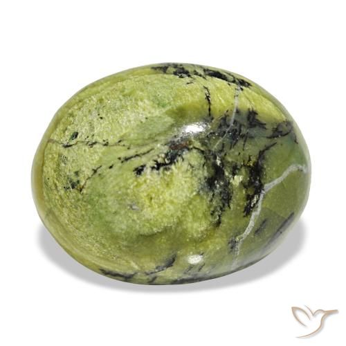 Opale vert naturelle coupe ovale, 8,98 ct, opaque
