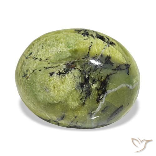 Opale vert naturelle coupe ovale, 8,98 ct, opaque