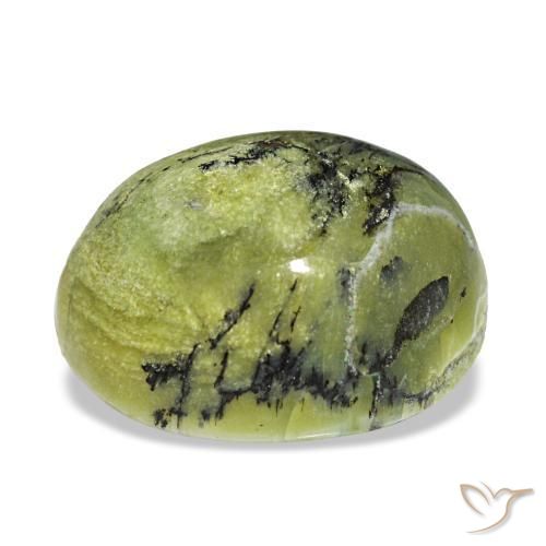 Opale vert naturelle coupe ovale, 8,98 ct, opaque