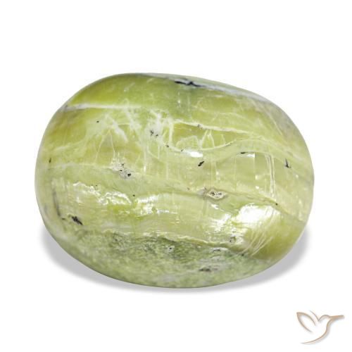 Opale vert naturelle coupe ovale, 11,22 ct, opaque
