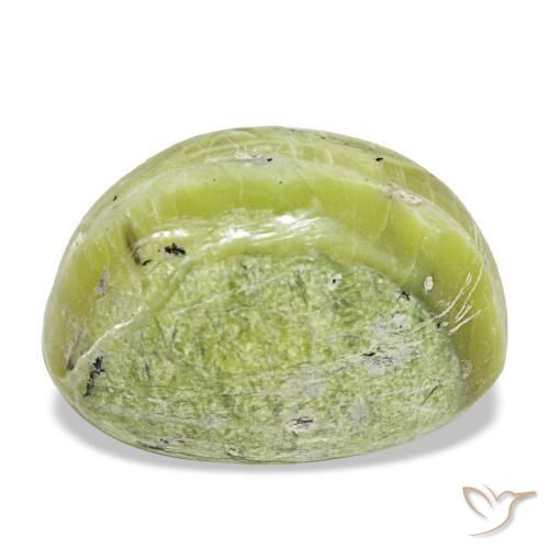 Opale vert naturelle coupe ovale, 11,22 ct, opaque