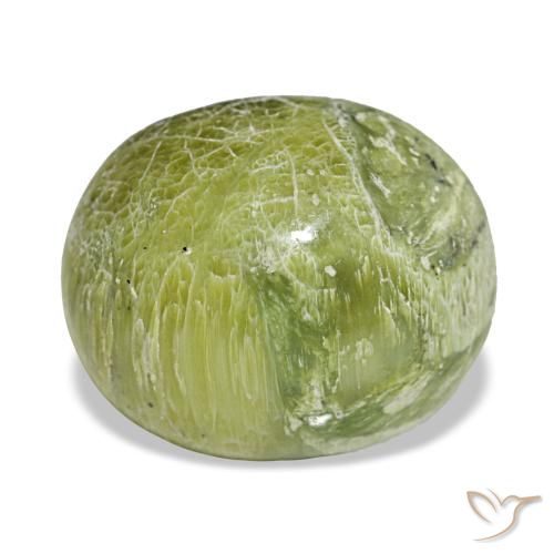 Opale vert naturelle coupe ovale, 7,16 ct, opaque