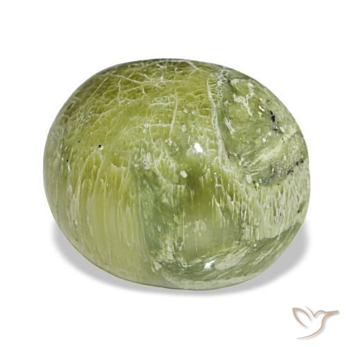 Opale vert naturelle coupe ovale, 7,16 ct, opaque