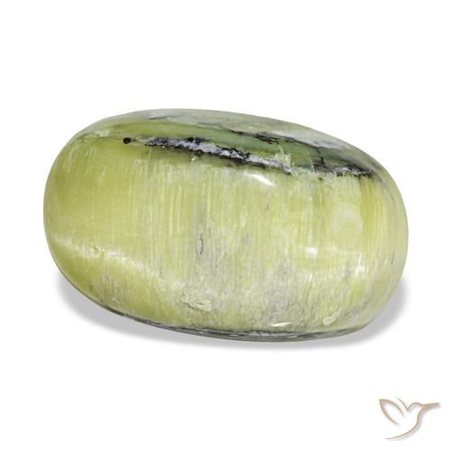 Opale vert naturelle coupe ovale, 4,62 ct, opaque