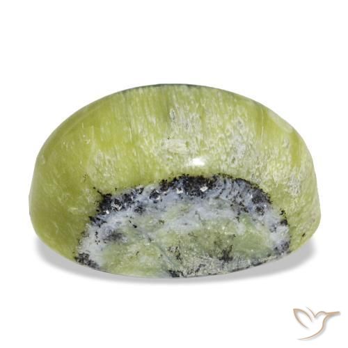 Opale vert naturelle coupe ovale, 4,62 ct, opaque