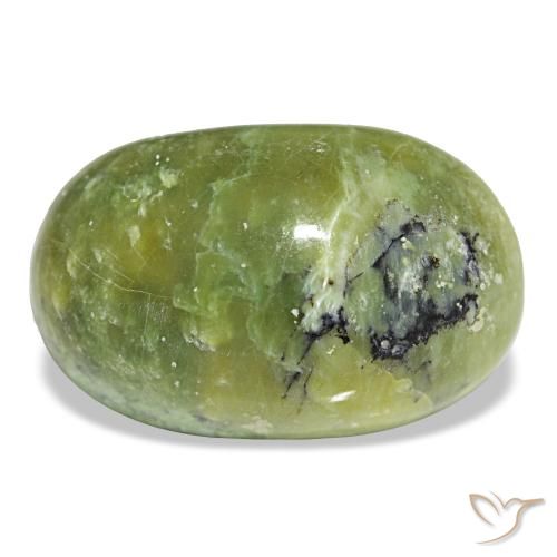 Opale vert naturelle coupe ovale, 16,97 ct, opaque