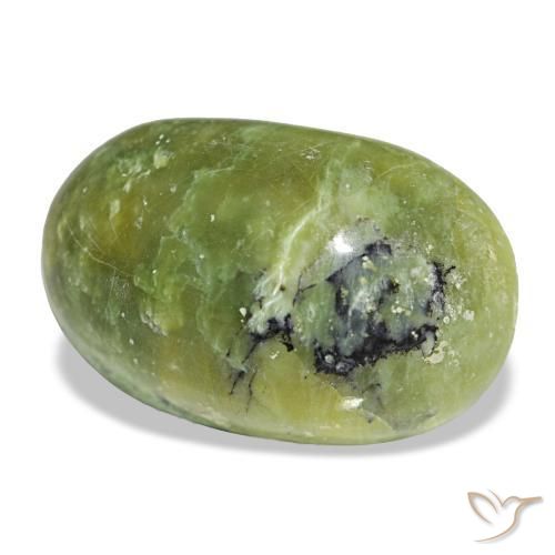 Opale vert naturelle coupe ovale, 16,97 ct, opaque