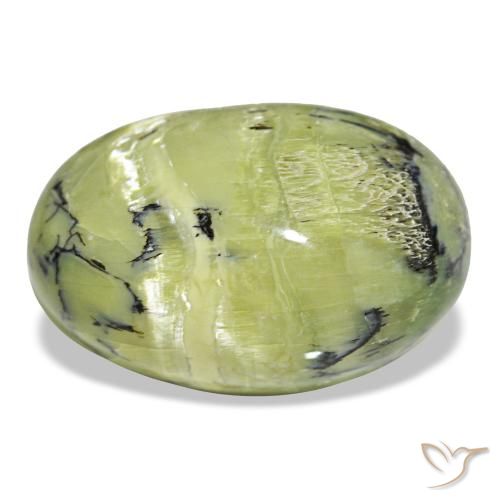 Opale vert de 14,50 ct, ovale, opaque