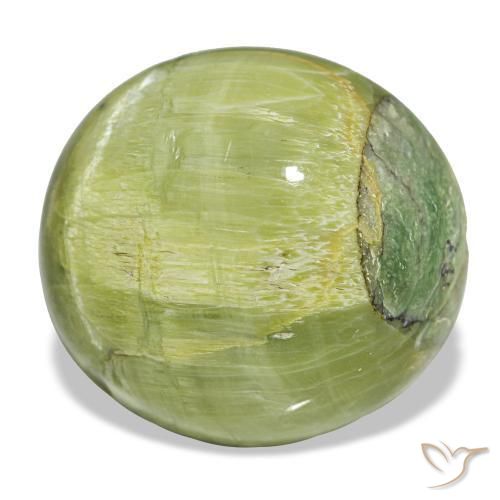 Opale vert naturelle coupe ovale, 17,84 ct, opaque