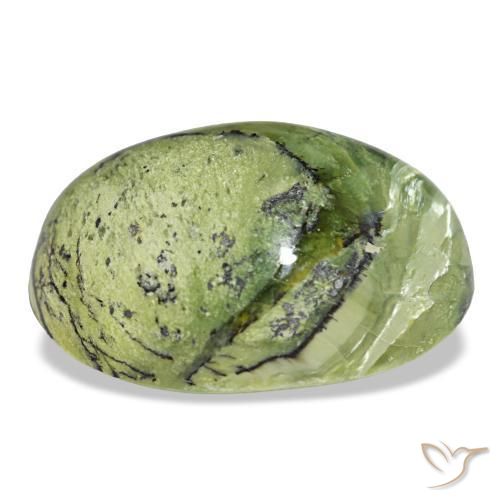 Opale vert naturelle coupe ovale, 15,89 ct, opaque