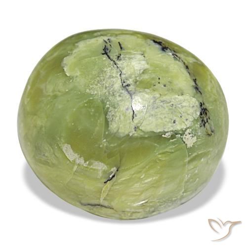 Opale vert naturelle coupe ovale, 18,56 ct, opaque