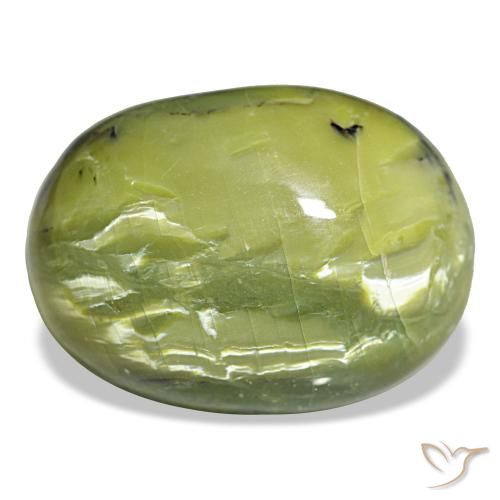 Opale vert de 38,44 ct, ovale, opaque