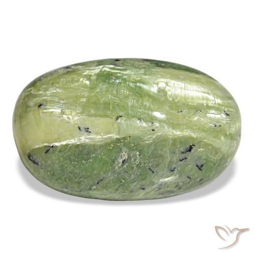 Opale vert naturelle coupe ovale, 17,52 ct, opaque