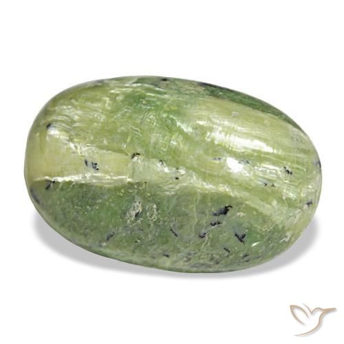 Opale vert naturelle coupe ovale, 17,52 ct, opaque