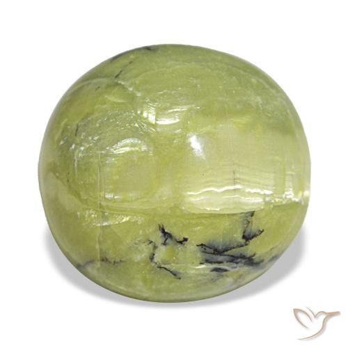 Opale vert naturelle coupe ovale, 7,23 ct, opaque