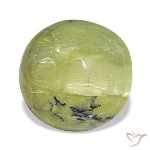 Opale vert naturelle coupe ovale, 7,23 ct, opaque