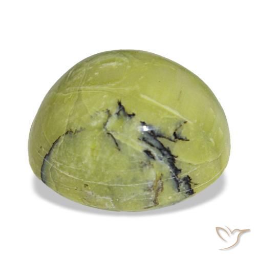Opale vert naturelle coupe ovale, 7,23 ct, opaque