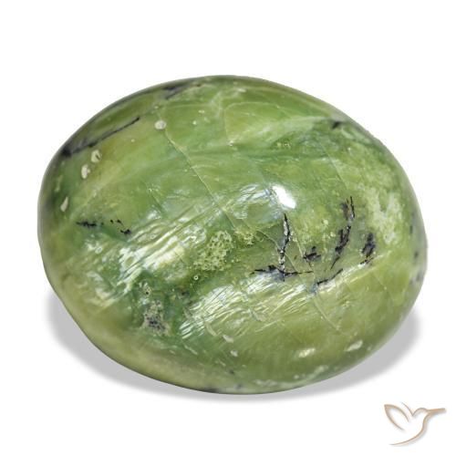 Opale vert naturelle coupe ovale, 27,05 ct, opaque