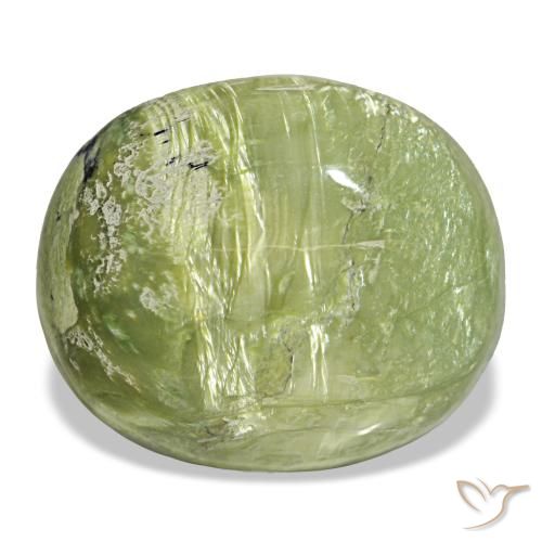 Opale vert de 25,50 ct, ovale, opaque