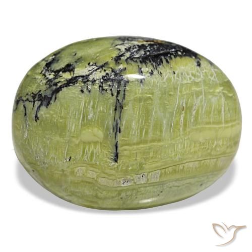 Opale vert de 48,21 ct, ovale, opaque