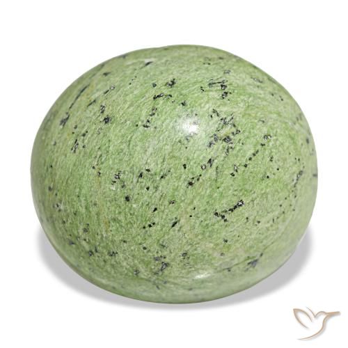 Opale vert naturelle coupe ovale, 15,15 ct, opaque