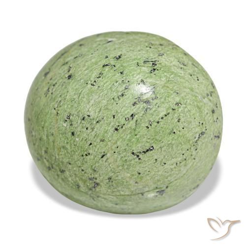 Opale vert naturelle coupe ovale, 15,15 ct, opaque