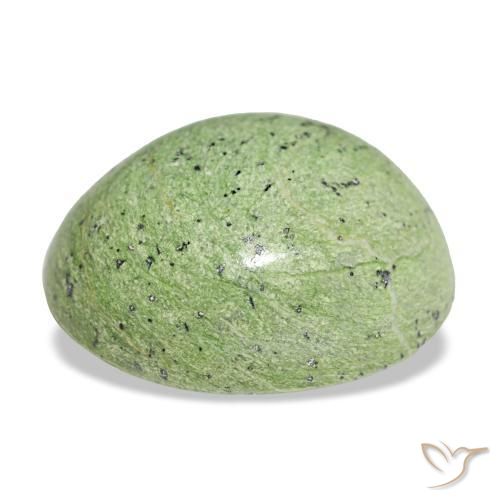 Opale vert naturelle coupe ovale, 15,15 ct, opaque