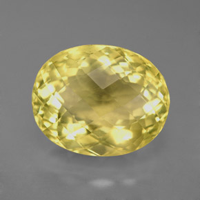 Orthose jaune naturelle coupe ovale, 6,59 ct, VVS-VS