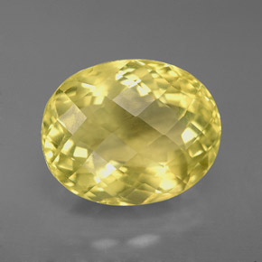 Orthose jaune naturelle coupe ovale, 6,59 ct, VVS-VS