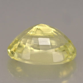 Orthose jaune naturelle coupe ovale, 5,76 ct, VS