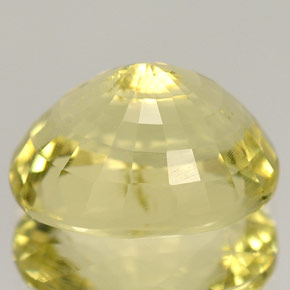 Orthose jaune naturelle coupe ovale, 5,38 ct, VS