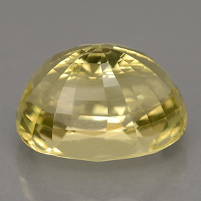 Orthose jaune naturelle coupe ovale, 6,60 ct, VS