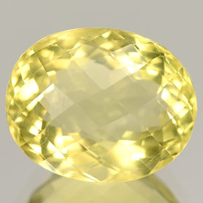 Orthose jaune naturelle coupe ovale, 6,59 ct, VVS-VS