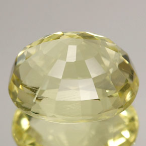 Orthose jaune naturelle coupe ovale, 4,56 ct, VS