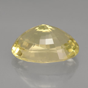 Orthose jaune naturelle coupe ovale, 6,04 ct, VS